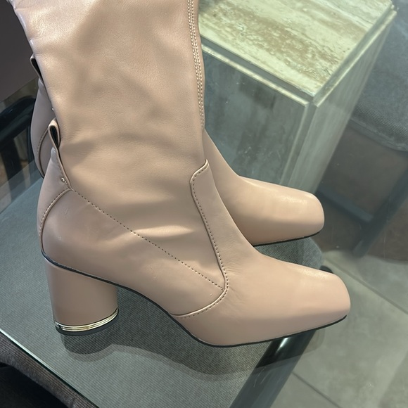 Franco Sarto Over Knee Nude Thigh high Boots Taupe US 8 - Picture 9 of 13